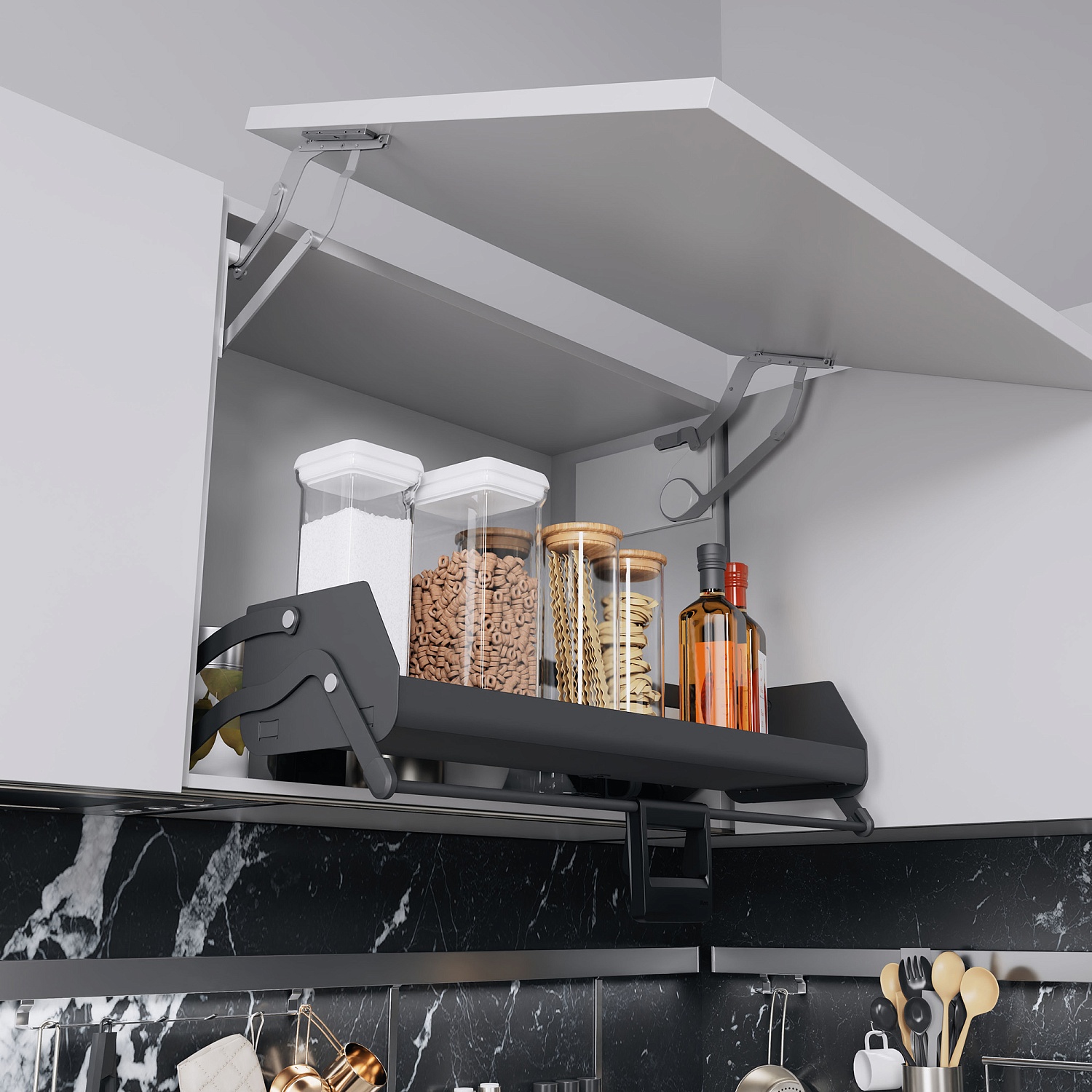 Ай мув 1 умная полка iMove 800 мм цвет АНТРАЦИТ Kessebohmer | официальный магазин